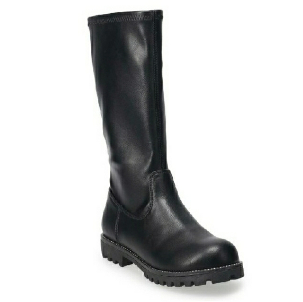 Black Boots Tall Trini Big Girls NIB🎯 Retail $50- - Picture 2 of 10